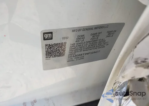 2022 Chevrolet Malibu Lt z USA, uszkodzony, nr VIN 1G1ZD5ST1NF119477